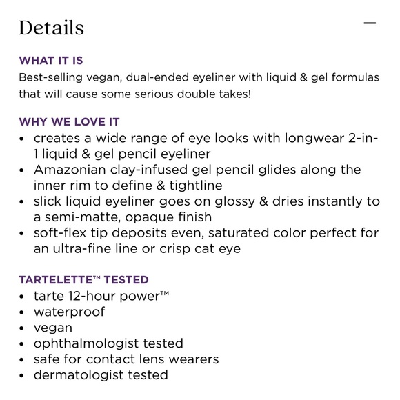 Tarte Double Take Eyeliner Black - Picture 5 of 9